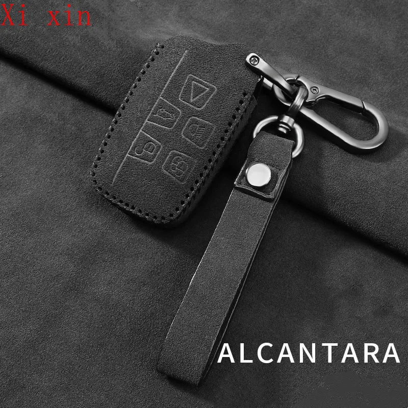

For Land Rover Evoque Range Rover Velar discovery Freelander Defender Alcantara key case special car remote control case