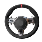 Ручное шитье чехол рулевого колеса автомобиля волана для Porsche 911 991 Boxster 981 Cayman Cayenne Panamera 2009 -2016, автомобильные аксессуары