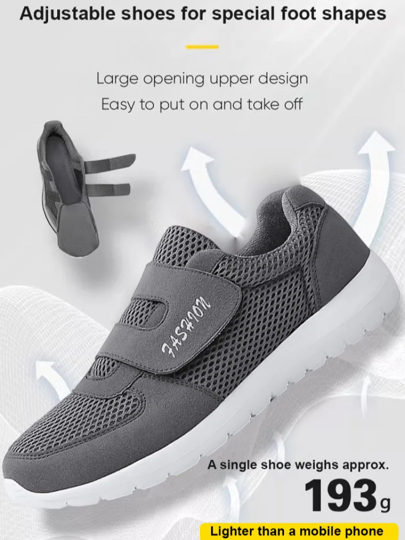 Мужская Удобная прогулочная обувь для среднего и пожилого возраста свободная