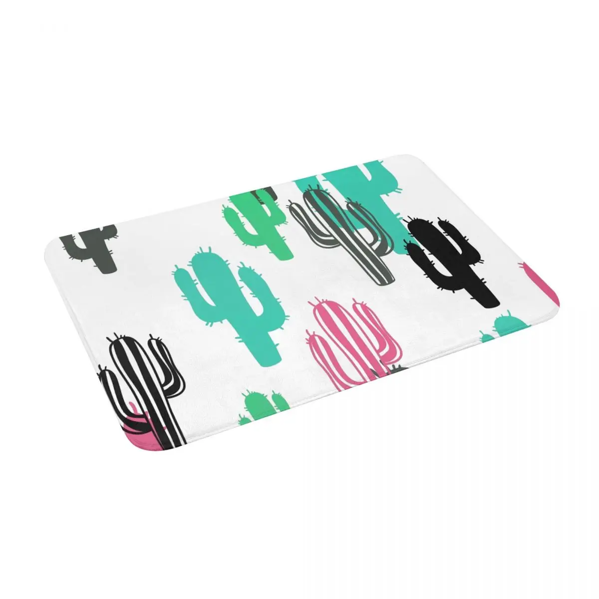 

Color Cactus 24" X 16" Non Slip Absorbent Memory Foam Bath Mat for Home Decor/Kitchen/Entry/Indoor/Outdoor/Living Room