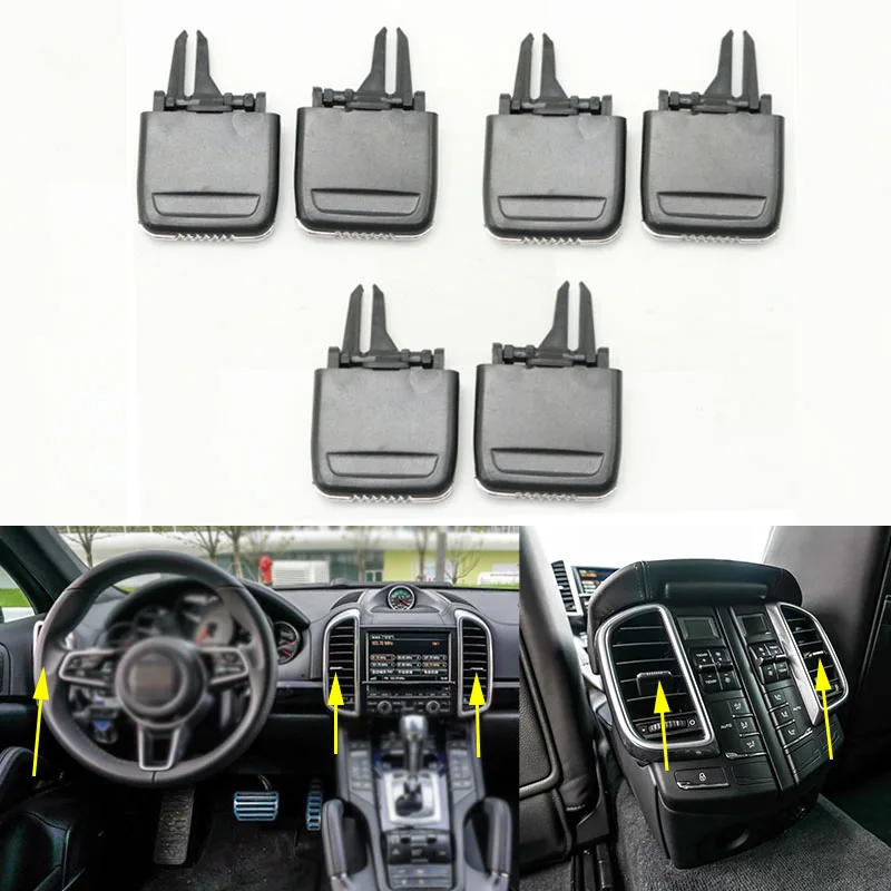 

Front Dashboard Air Conditioner Vents Clips Rear A/C Outlet Tab Clip For Porsche Cayenne 2010 2011 2012 2013 2014 2015 2016 2017