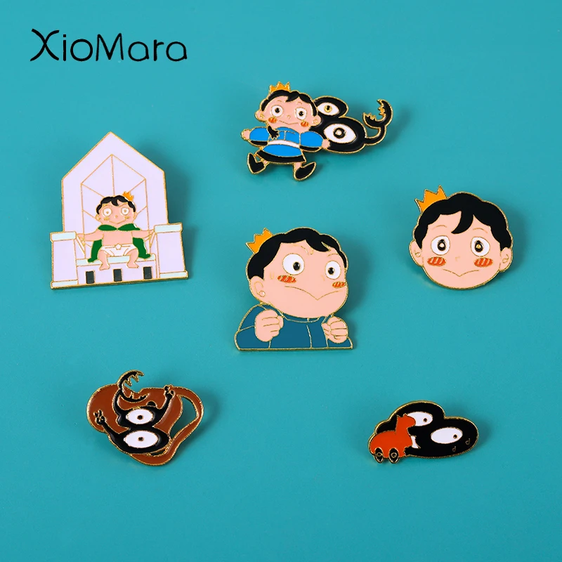 

Ranking Of Kings Enamel Pins Custom Prince Bojji Kage Drusy Brooches Lapel Badges Self-Improvement Anime Badges Jewelry Gift