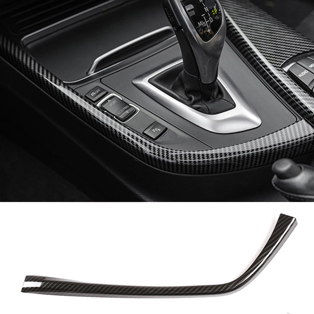 

For BMW 3 4 Series F30 F31 F32 F36 3GT 320i Carbon fiber Car Center Console Gear Shift Panel Sticker Cover Interior Decoration