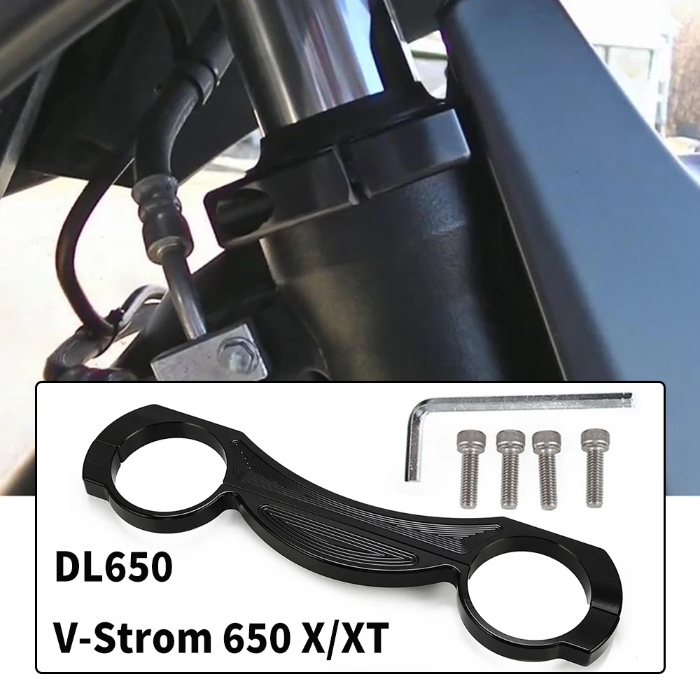 

V-Strom VStrom DL 650 Motorcycle Front Fork Brace Bracket Stabilizer For Suzuki DL650 V Strom 2004 2005 2006 2007 2008 2009 2010