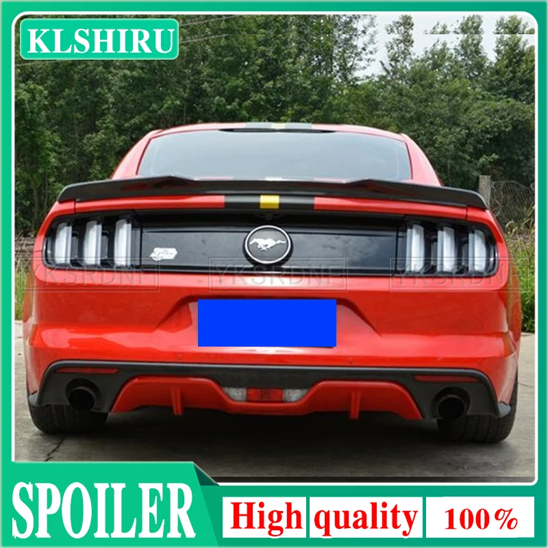 

Высококачественный спойлер из АБС-пластика Mustang, Стайлинг автомобиля для Ford Mustang 2015 2016 2017 спойлер на задний багажник, крыло