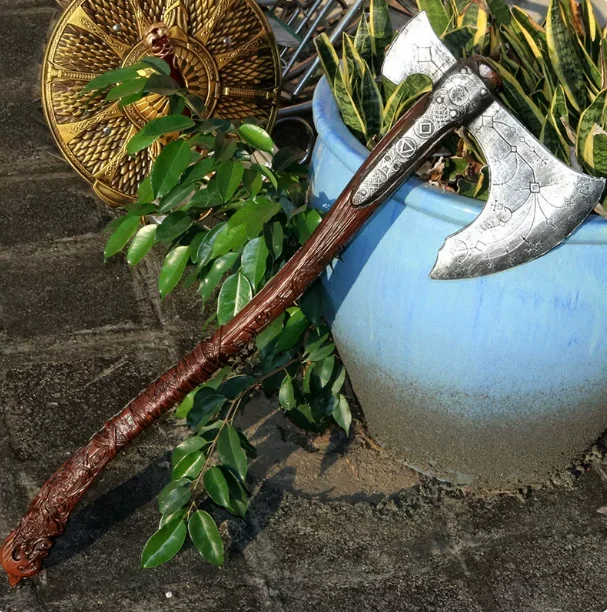 Фото Модель топора Левиафан из God of War 4 для косплея, реквизит для ролевых игр, имитация пиратского топора, игрушечный меч для мальчиков, декор для дома, 1:1