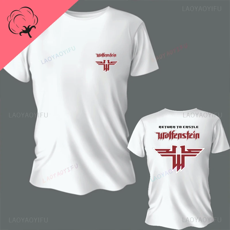 Футболка мужская хлопковая с принтом вернуться в главный магазин топ коротким