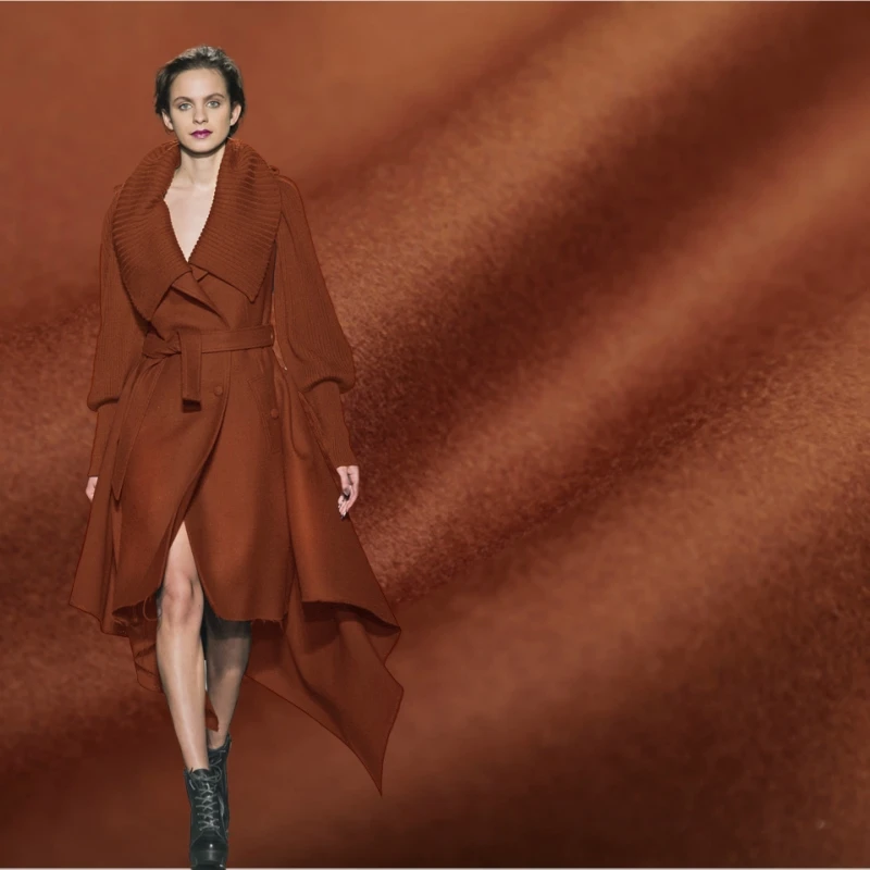 

Двусторонняя кашемировая шерстяная ткань, модный дизайн, осенне-зимнее пальто, утолщенная ткань, «сделай сам», шитье материалом