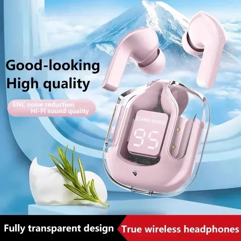 Беспроводные Спортивные Bluetooth-наушники T2 Прозрачная Hi-Fi Стереогарнитура