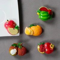 artificial 3d fruits fridge magnets cute home decor kawaii message board refrigerator magnetic stickers blackboard magnets