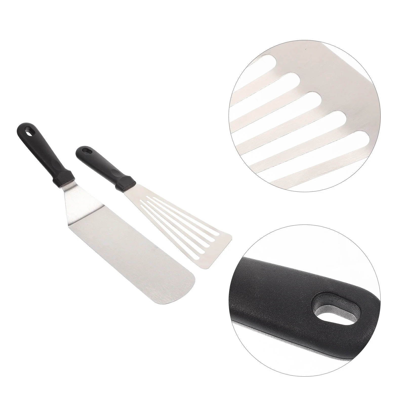 

Spatula Turner Kitchenbarbecue Cooking Steak Fishgadget Flat Griddle Non Pancake Steel Metal Spatulas Utensil Scraper