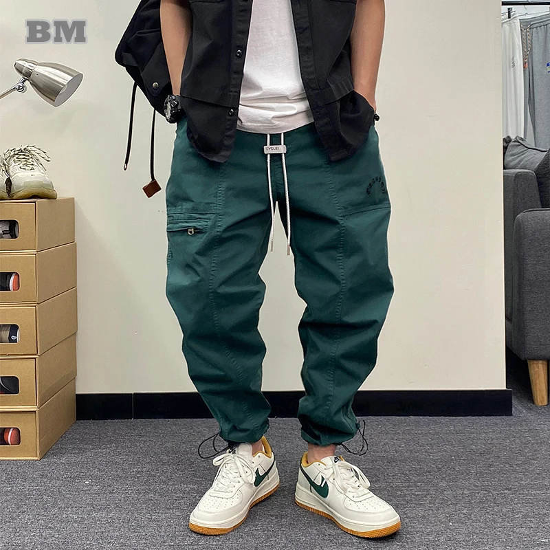 Spring Autumn Fashion Hip Hop Harem Pants Streetwear Casual Cargo Pants Men Clothing Harajuku Joggers Korean Trendy Trousers