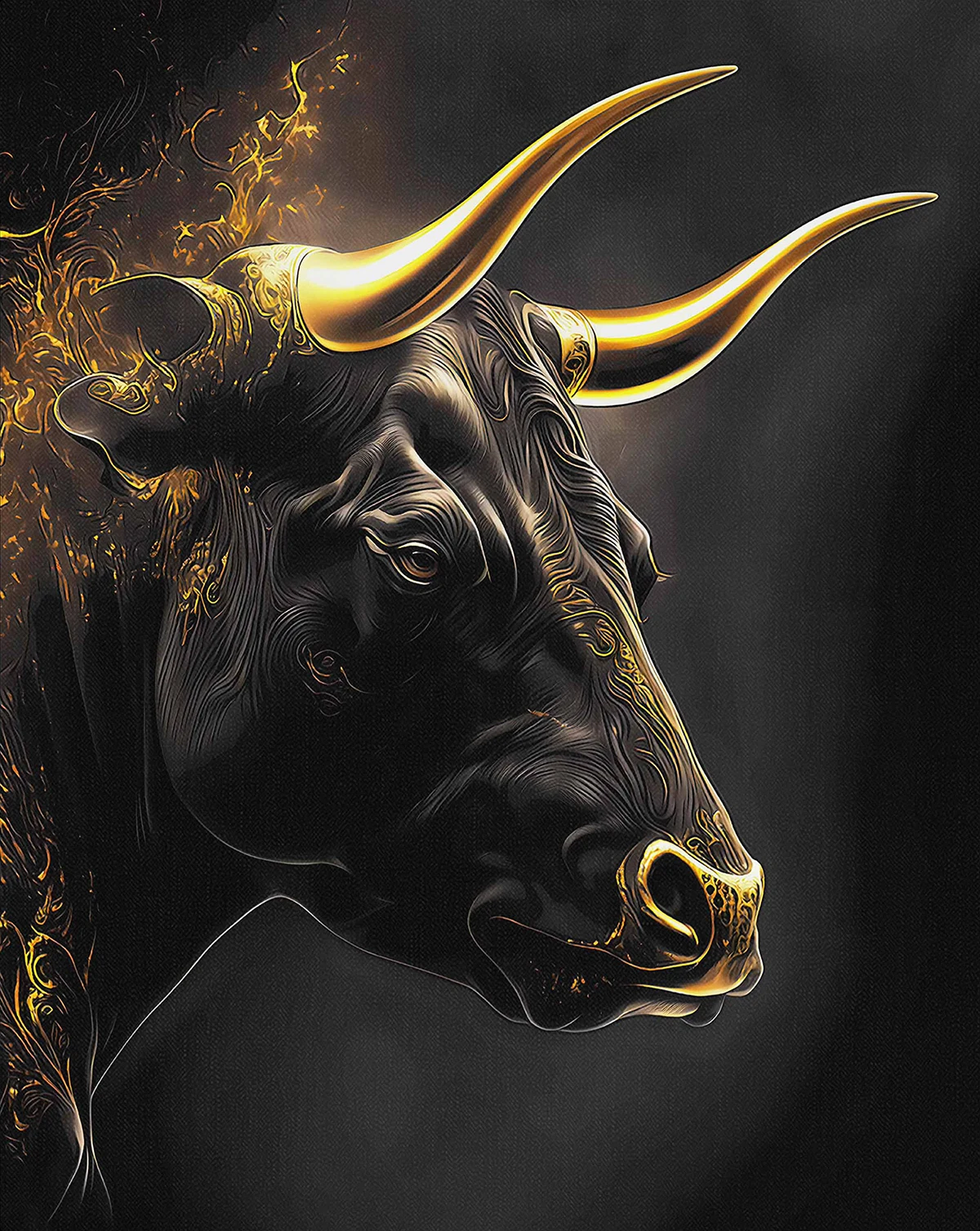 

Художественный плакат "Бык" на холсте