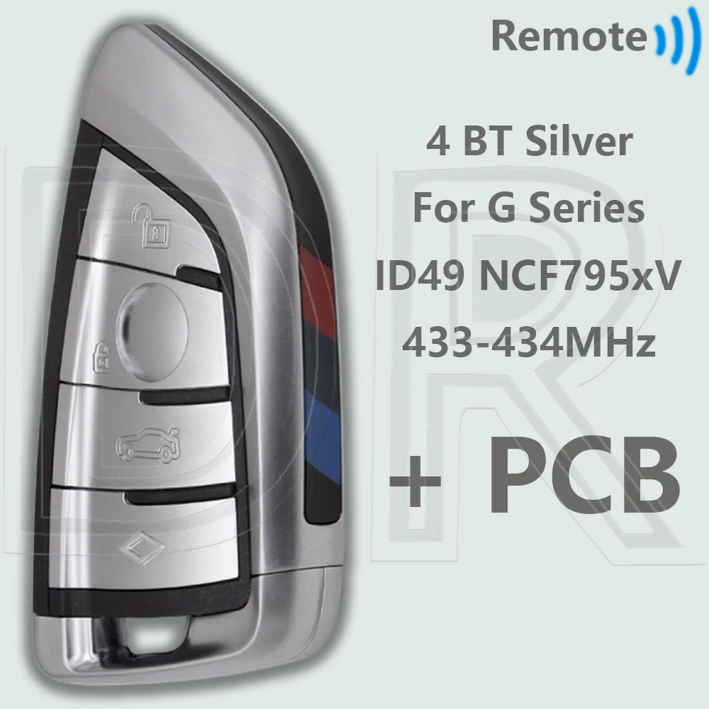 

Отличный N5F-ID21A оригинальный PCB ID49 434 МГц бесконтактный автомобильный дистанционный ключ для BMW G серии 3 5 6 7 X3 X5 X7 G01 G02 G08 G30 G31 G32 G38