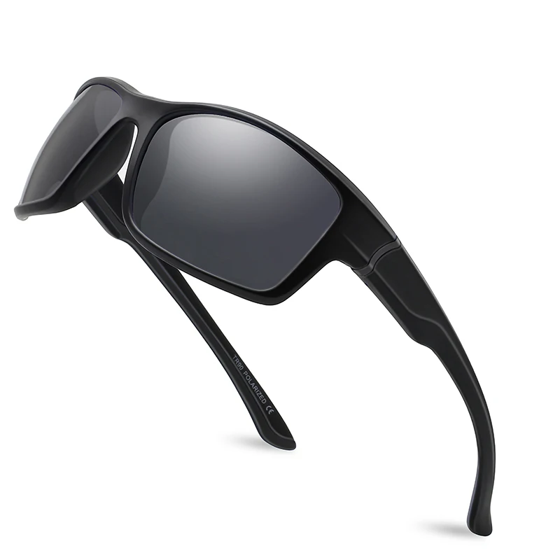 JULI-Gafas De Sol Deportivas para hombre, lentes De Sol masculinas polarizadas, adecuadas para conducir, correr, exteriores, MJ8014
