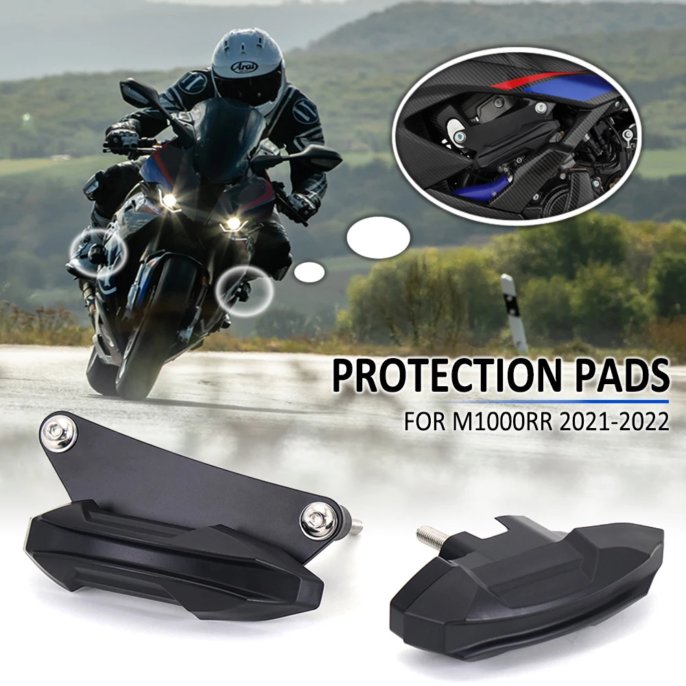 NEW Motorcycle Frame Sliders Pad Protector Anti-Fall Glue Falling Protection Pads Set For BMW M1000RR M 1000 RR 1000RR 2021 2022