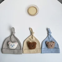 rinilucia 1pcs baby cotton knot caps newborn photography praps cap accessories cartoon soft infant boy and girls knits hats
