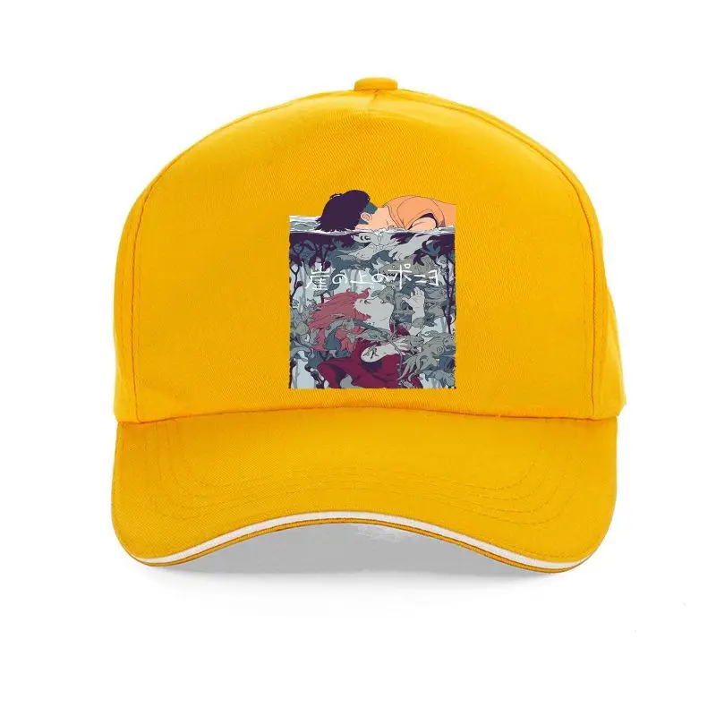 

Gorra de béisbol de algodón con estampado de Ponyo V1 Hayao Miyazaki, gorra de béisbol con estampado de la película japonesa, di