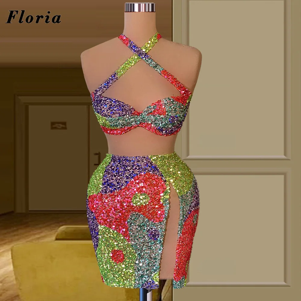 

Женское коктейльное мини-платье Floria, разноцветное платье для латиноамериканских танцев на заказ, модель 2022