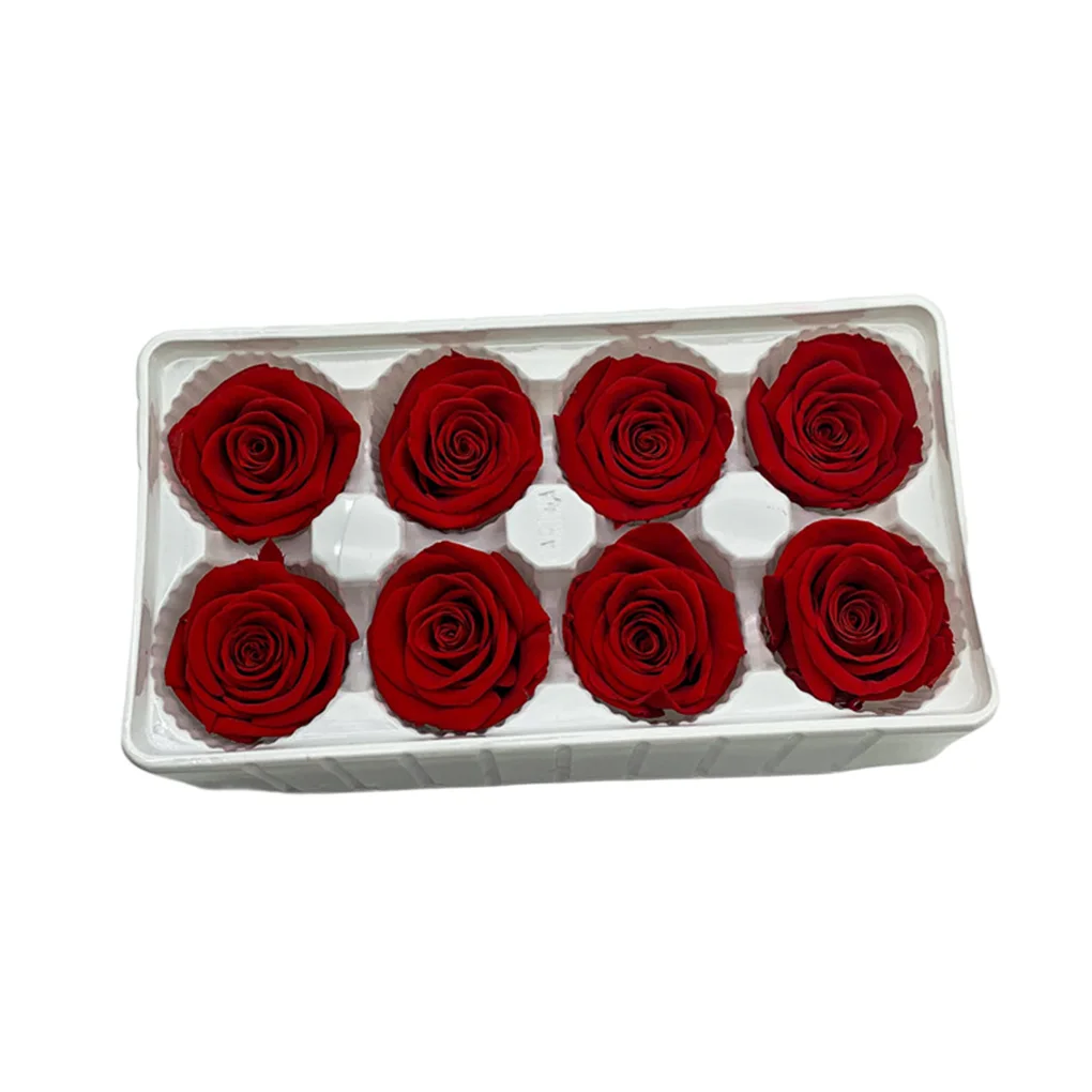 

Коробка из 8 сохраненных роз, вечный цветок, неувядающий, долговечный, многоцветный, «сделай сам», подарок на день рождения, свадебные украшения