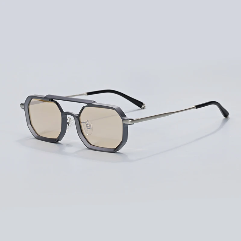 New Top grade 2023 Alloy Men's High Quality Polygonal Brand Designer Glasses UV400 Outdoor Handmade Women's Fashion Sunglasses