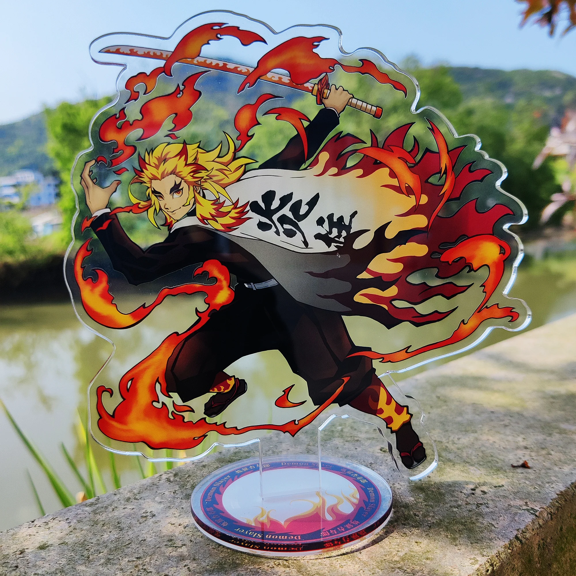 

Demon Slayer Rengoku Anime Figure Kyoujurou Acrylic Stand Model Kimetsu No Yaiba Uzui Tengen Tanjirou Nezuko Desktop Decorate