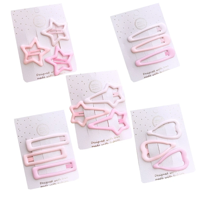 

15pcs Simple Style Star Heart Hair Clips Metal Hair Clips Pins Hairpin Hair Barrette Pins Birthday Gift for Little Girl