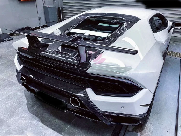 Кованый задний спойлер из углеродного волокна в стиле P для Lamborghini Huracan LP580 LP610