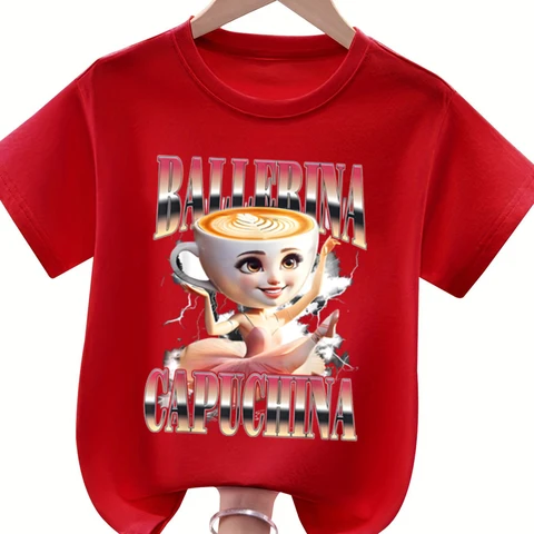 Детская футболка Brainrot Meme из хлопка и полиэстера