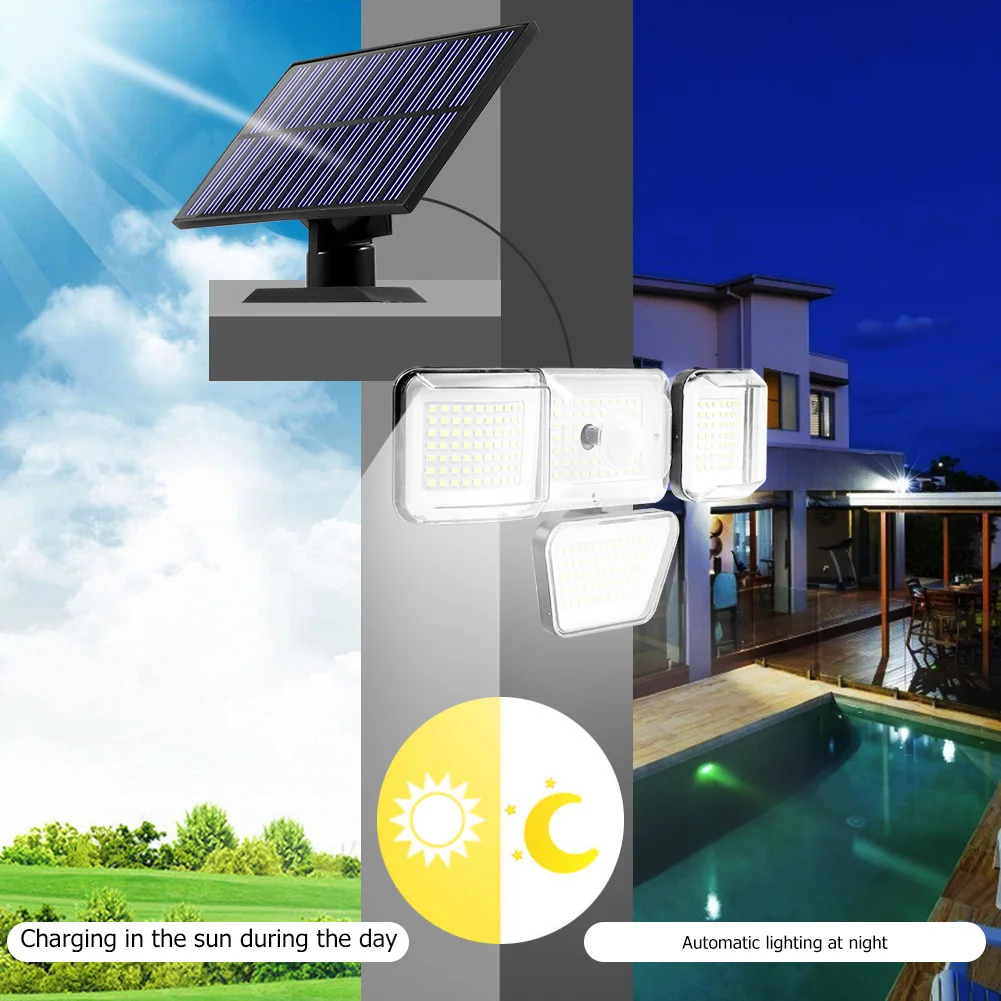 

Portable Led Solar Light Pir Motion Detector Solar Led Light 3 Modes Remote Control for Balcony Courtyard Garden Landscape Decor