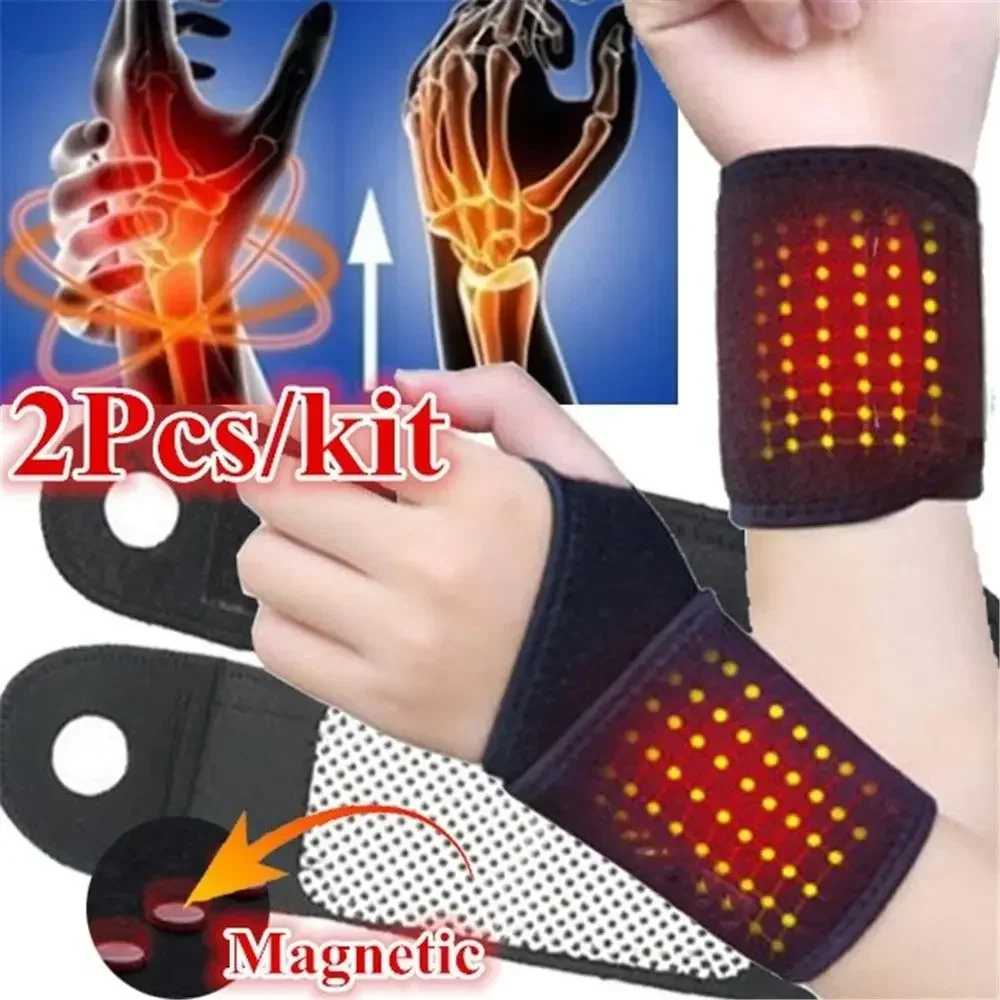 

Arthritis Health Therapy Care Wrist Brace Magnetic Sports Pain Braces Relief Self-heating Belt Protection Tourmaline