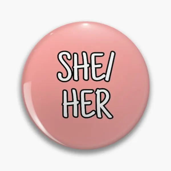 

She Customizable Soft Button Pin Fashion Cute Funny Lover Creative Hat Women Lapel Pin Cartoon Decor Jewelry Clothes Gift