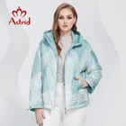 Astrid 2022, весенние женские парки больших размеров, Короткие стеганые пуховые пальто с капюшоном, модная женская куртка с принтом, верхняя одежда, стеганая AM-10121