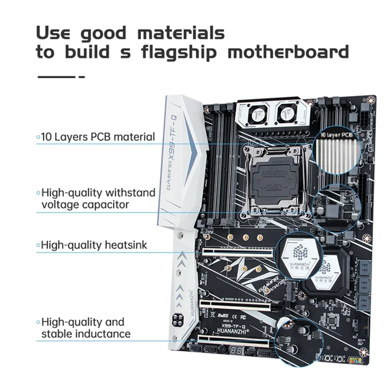 Материнская плата HUANANZHI X99 TF Q с XEON E5 2666 V3 CPU MOS FAN DDR3 DDR4 RECC комбинированный комплект