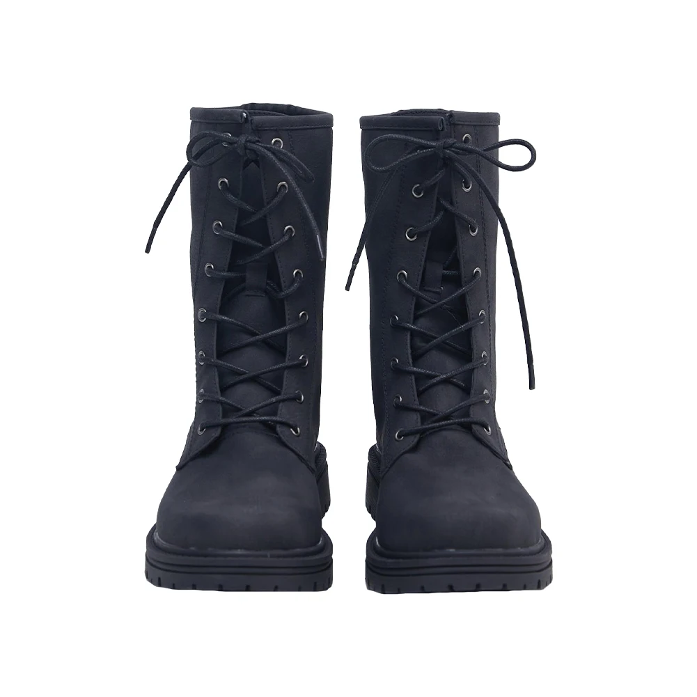 Черная обувь из искусственной кожи для взрослых Лидия ботинки косплея мужские