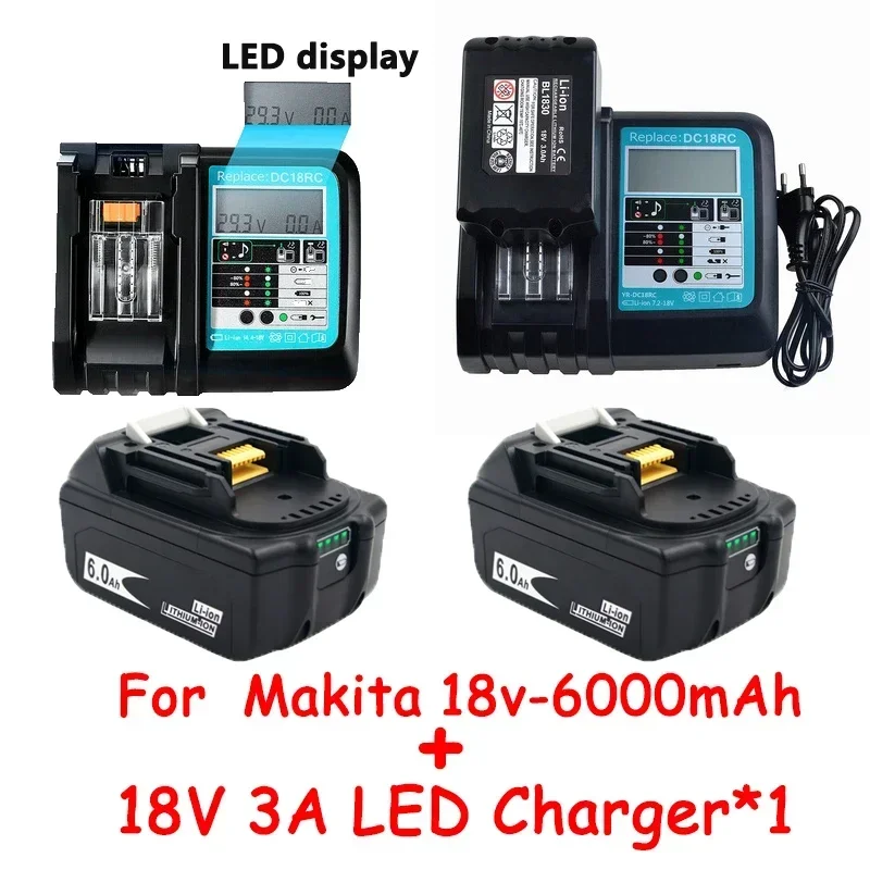 

Литий-ионный аккумулятор для MAKITA BL1880 BL1860 BL1830battery + зарядное устройство 3A