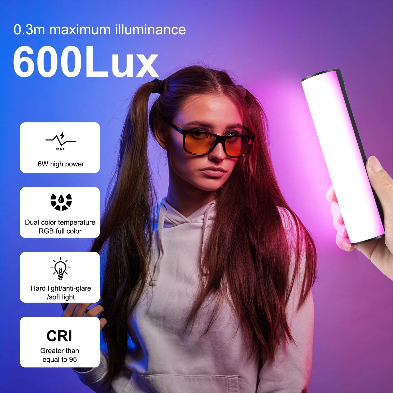 Магнитная фотолампа PULUZ 17 см