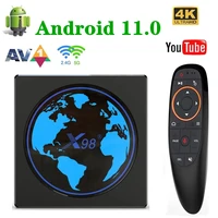 x98mini original smart tv box android 11 amlogic s905w2 4gb ram 64gb rom av1 2 45g wifi bt 5 0 hd 4k youtube media set top box
