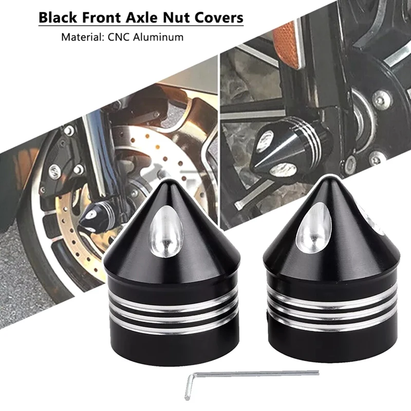 Front Axle Cap Cover For Dyna Touring Road King Classic FLHRC