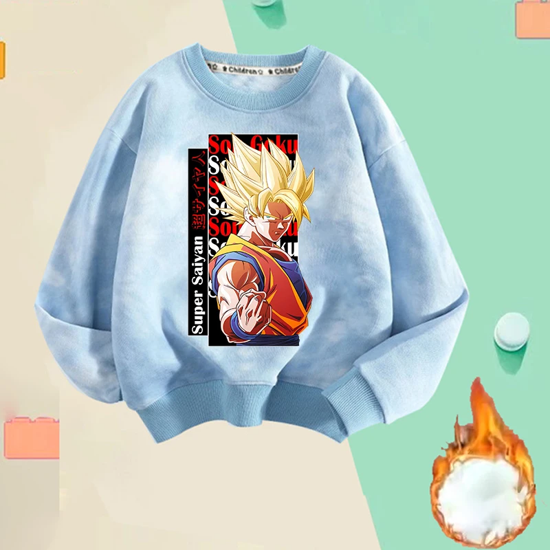 Фото Новая тонкая флисовая толстовка с капюшоном Dragon Ball, мужская толстовка с изображением Гоку, модный пуловер, крутые топы в стиле аниме для мужчин и подростков, весенне-осенняя одежда №3