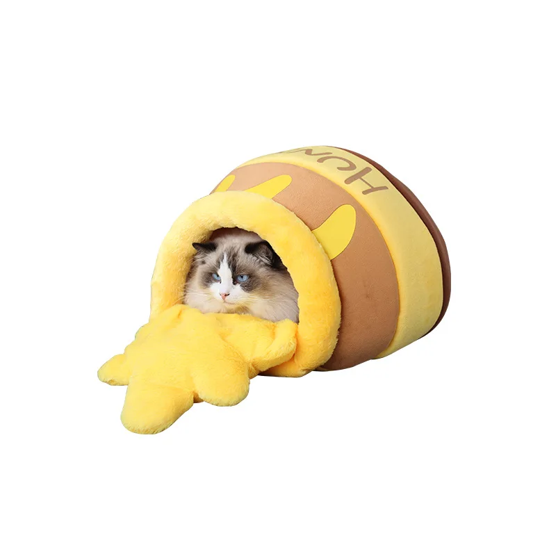 

Universal For All Seasons Washable Pet Nest Pet Supplies Fully Enclosed Cat House Kennel Soft Cat Nest