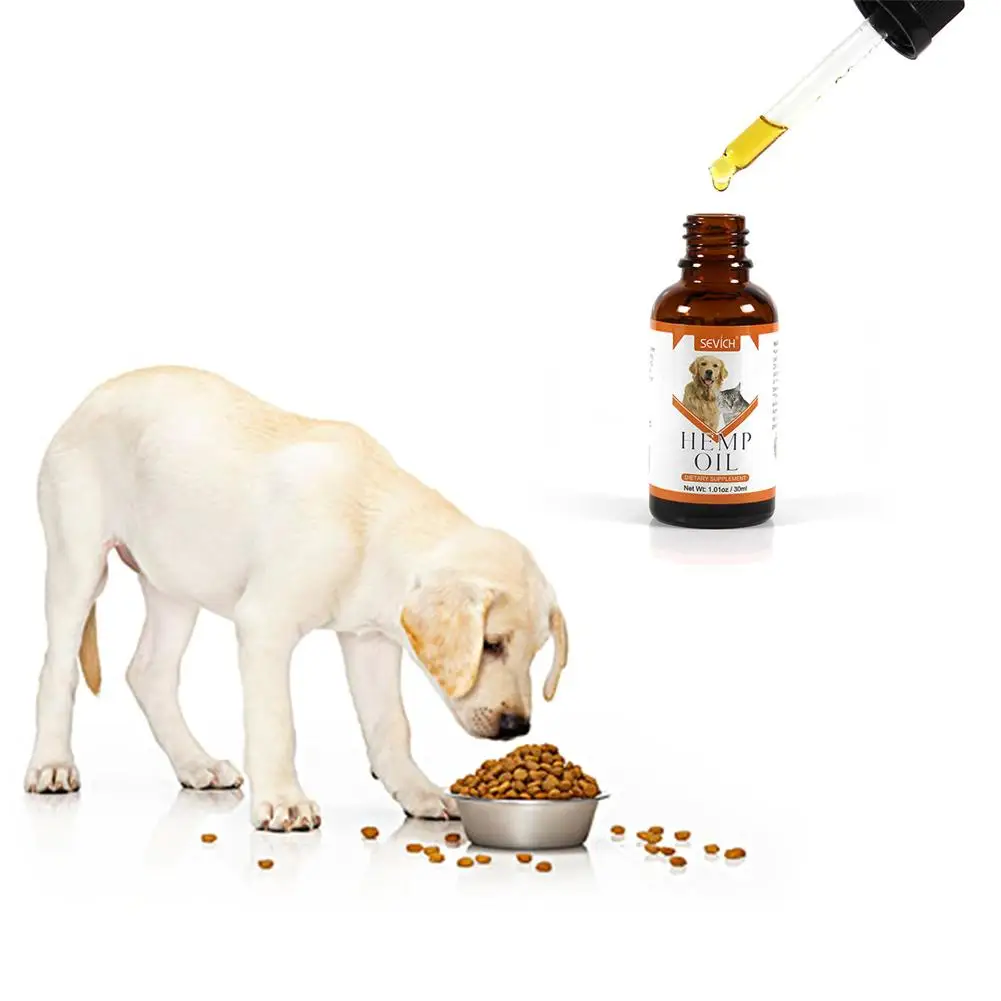 

Catfit Natural Hempseed Oil Pet Anxiety Relief Pain Relief Oil Pet hair Care Oil Improve Immunity for Dogs and Cat Drop shipping