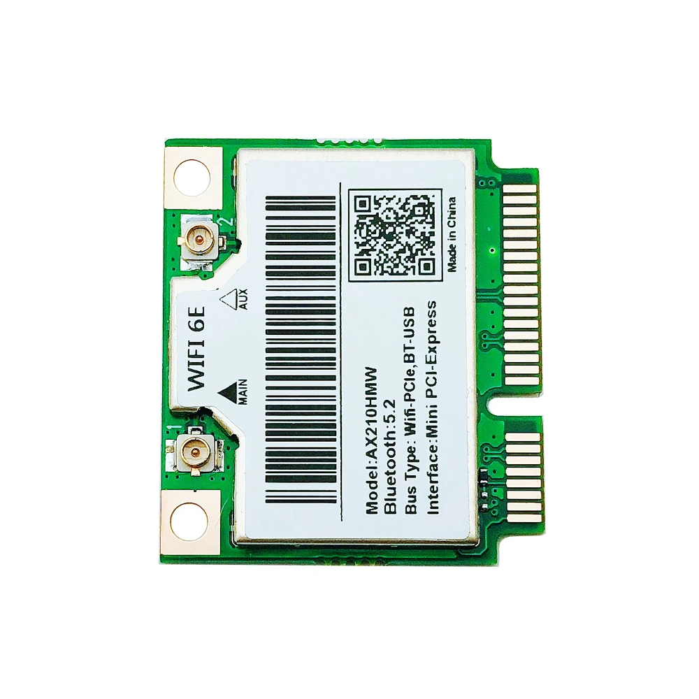 Новая Wi-Fi 6E AX210HMW Mini PCIE карта для Intel AX210 5374 Мбит/с Bluetooth 2 4 802.11ax G/5G/6G WiFi 6 беспроводной