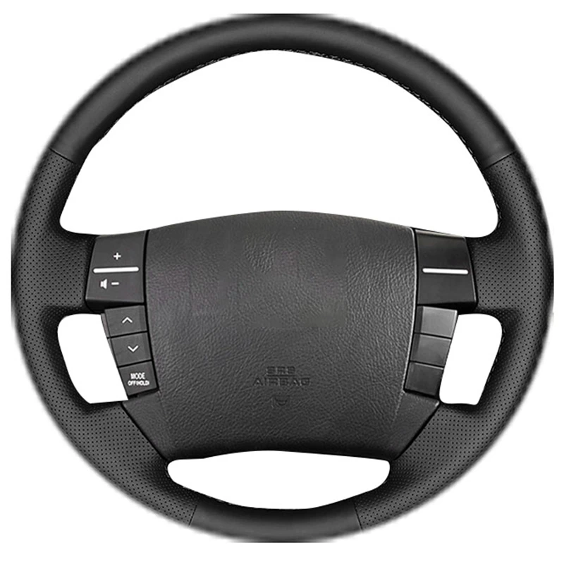 Ручное шитье черные Нескользящие автомобильные аксессуары для интерьера кожа из