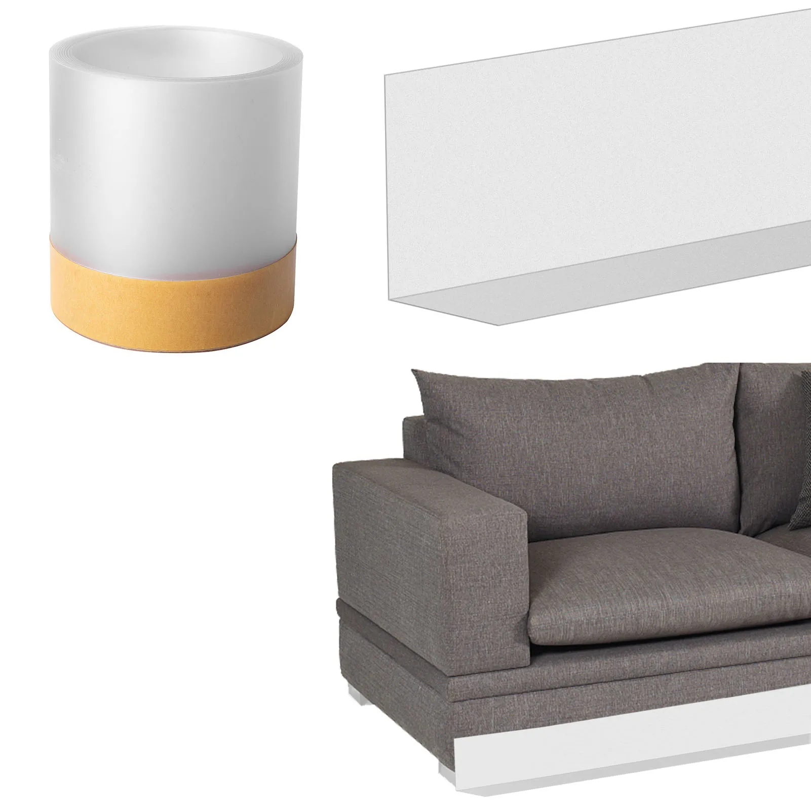 

Adjustable Gap-Bumper Under Couch Blocker Adjustable Bumper Stop Things From Going Under Sofa Furniture For Pets Kids