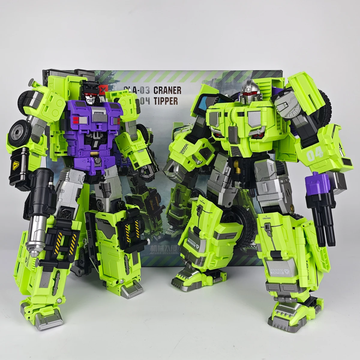 Фигурка Mecha Invasion GIANT LEGION Devastator Transformation GLA-03 Craner Hook GLA-04 Tipper Long Haul