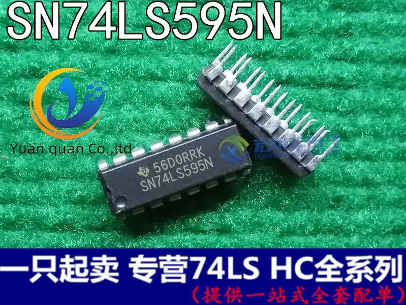 

30pcs original new SN74LS595N HD74LS595P DIP-16 counter 8-bit shift register