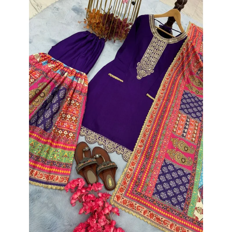 Salwar Kameez ПакистанI Индийское свадебное платье Костюм Polaroid