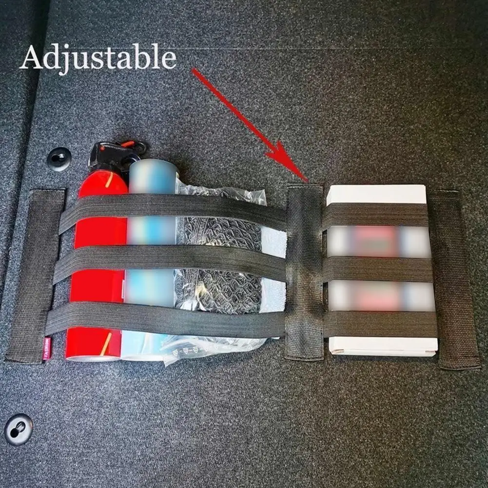 

Adjustable Car Trunk Elastic Fixed Straps Extinguisher Auto Tapes Fixing Storage Debris Organizer Accessories Belt Tank Int Z1X0