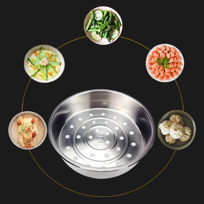 

Steamer Stainless Steel Household Rice Dumpling Chicken Vegetable Cooker Steaming Basket Also Vegetable And Fruit Drain Basket
